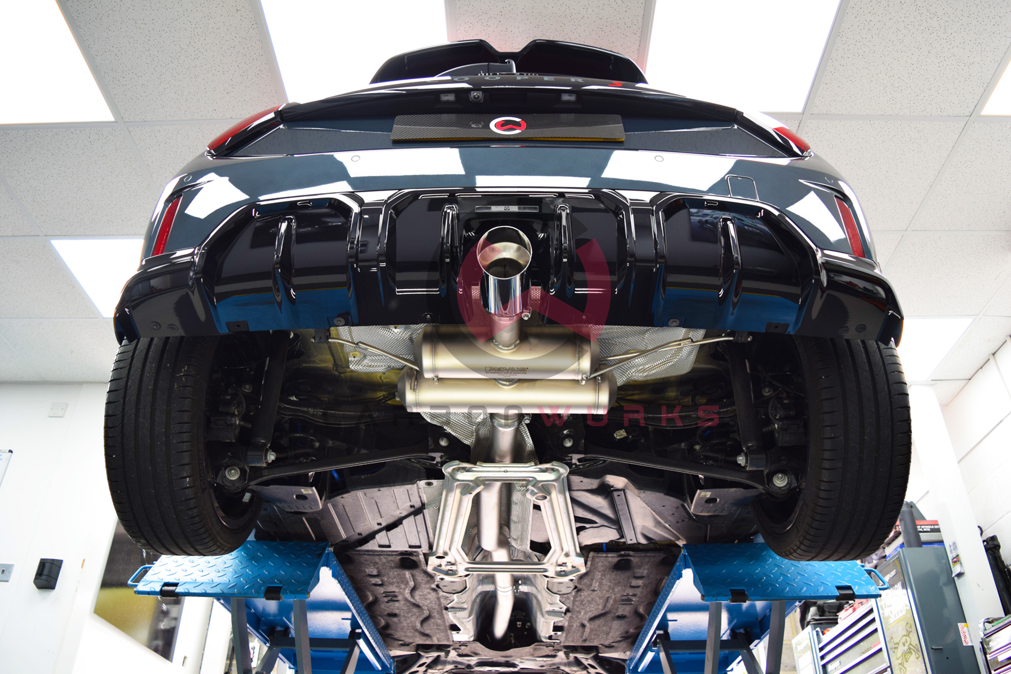 Mini Cooper S F66 Remus Exhaust System Carbonwurks Poole Bournemouth Dorset