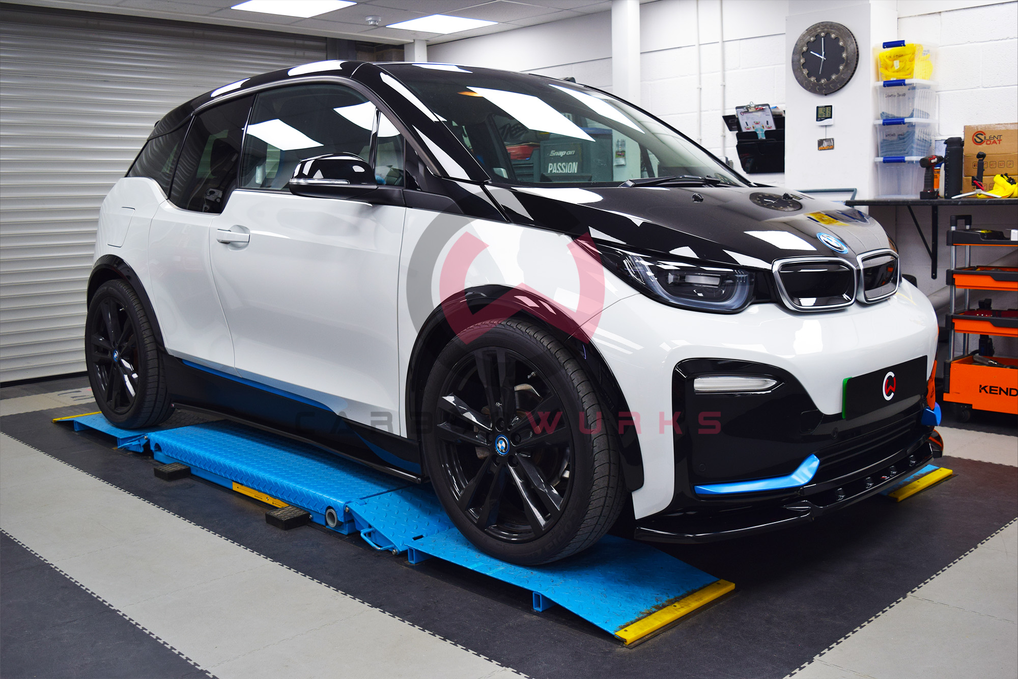 BMW i3 i3S Maxton Design Gloss Black Conversion Carbonwurks Poole Dorset