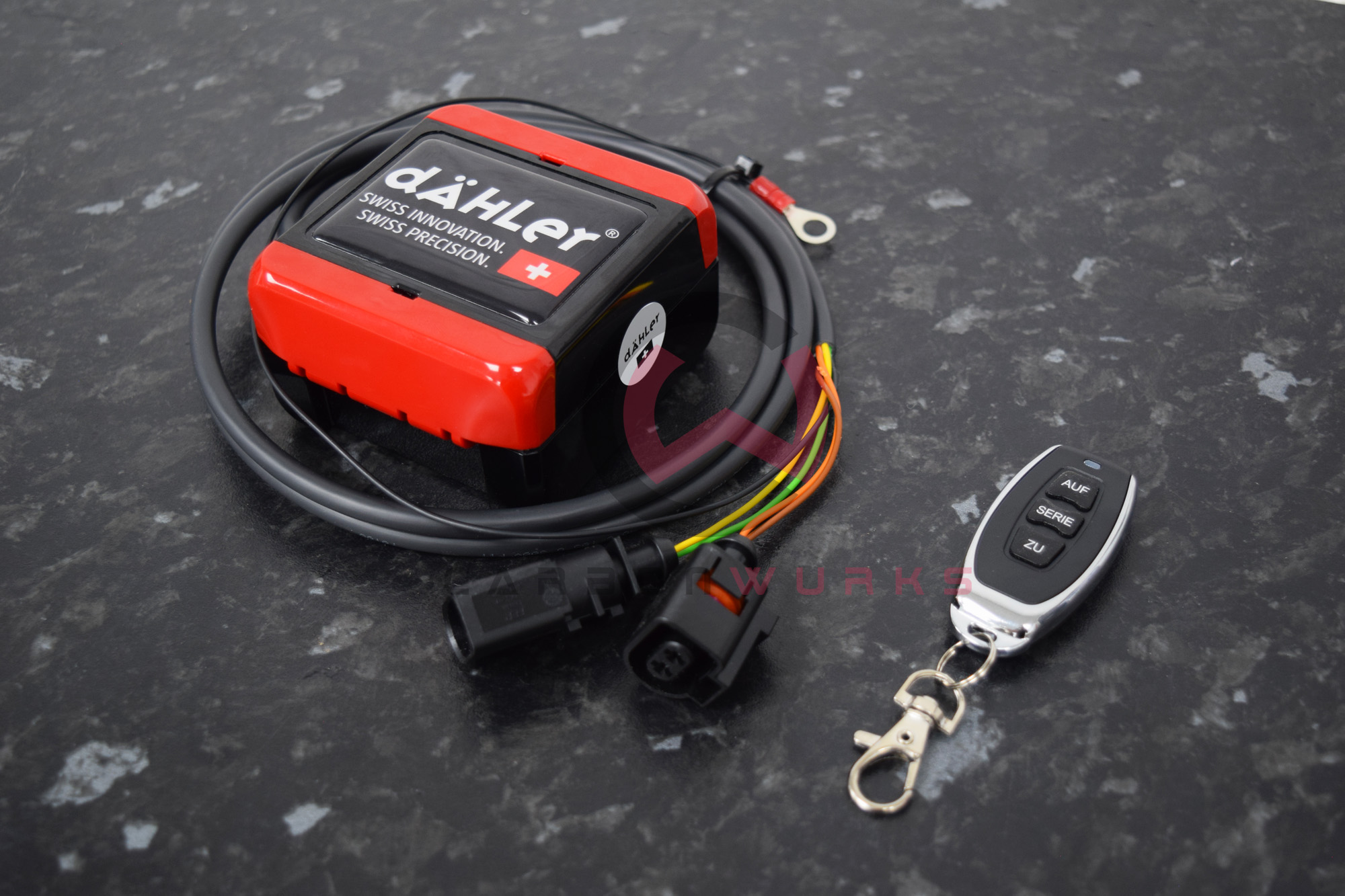 Dahler Audi R8 4S Exhaust Flap Valve Control Module Button. V2 2025 Model. IP68 Rated.