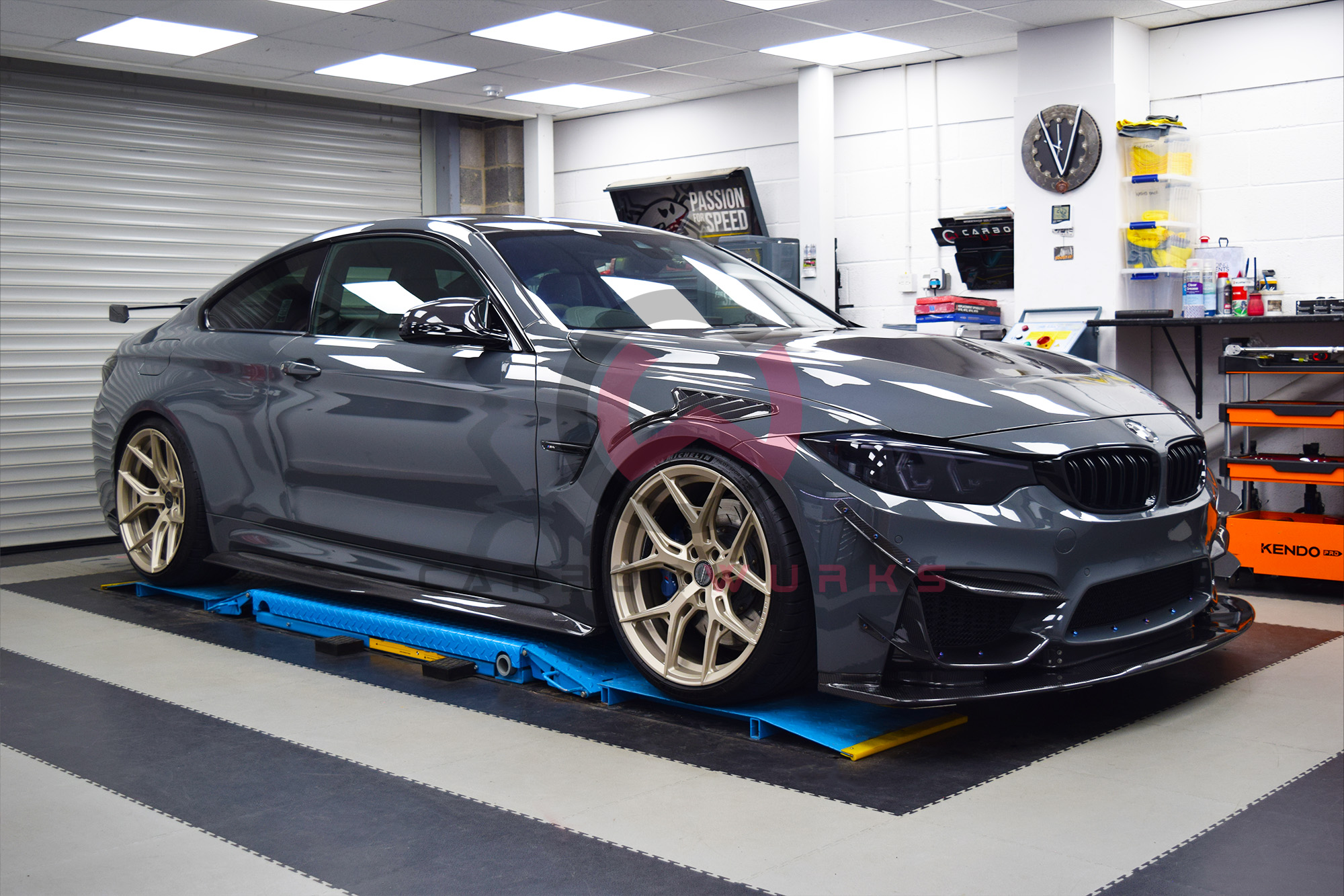 Nitron Suspension NTR R1 With Front Axel Lift FAL BMW M4 F82 Carbonwurks Poole Bournemouth Dorset