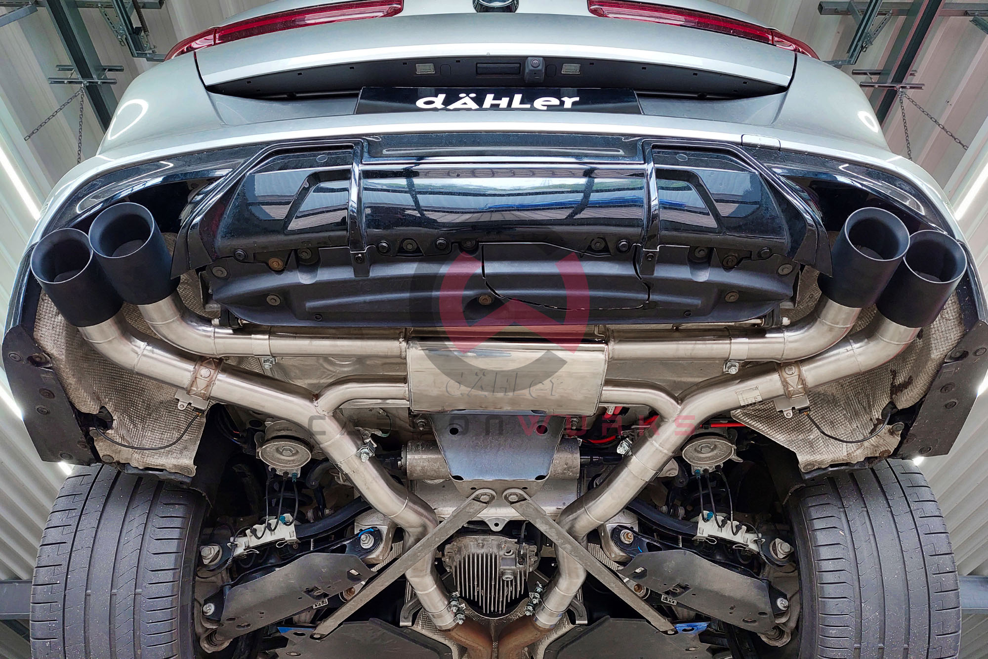 BMW X6M F96 dAhler Valved Exhaust System Carbonwurks Poole Bournemouth Dorset