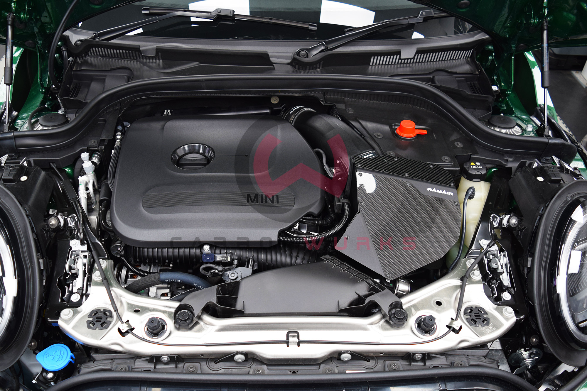 Mini Cooper S JCW F66 RAMair Air Intake Filter Carbonwurks Poole Bournemouth Dorset
