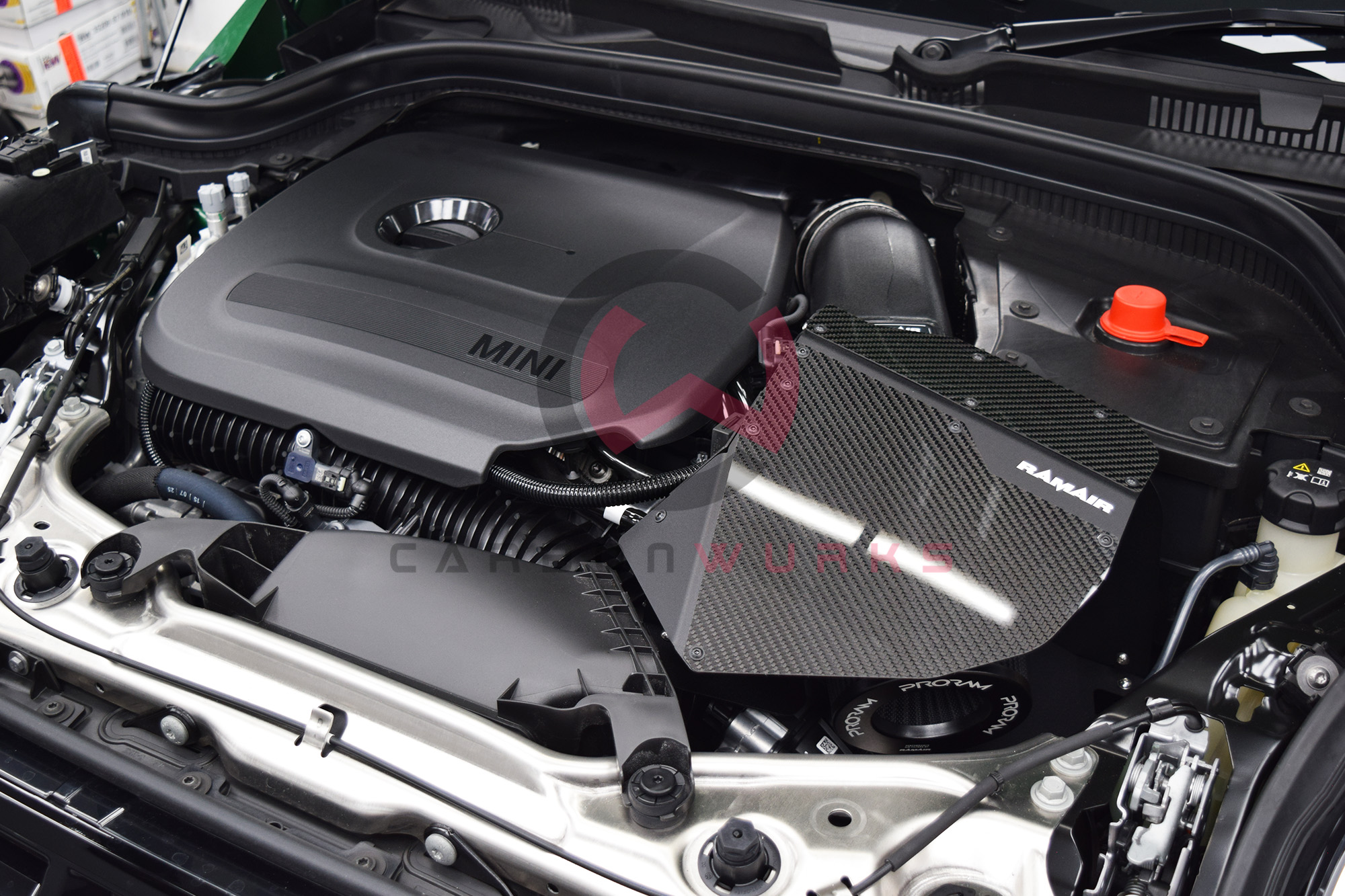 Mini Cooper S JCW F66 RAMair Air Intake Filter Carbonwurks Poole Bournemouth Dorset