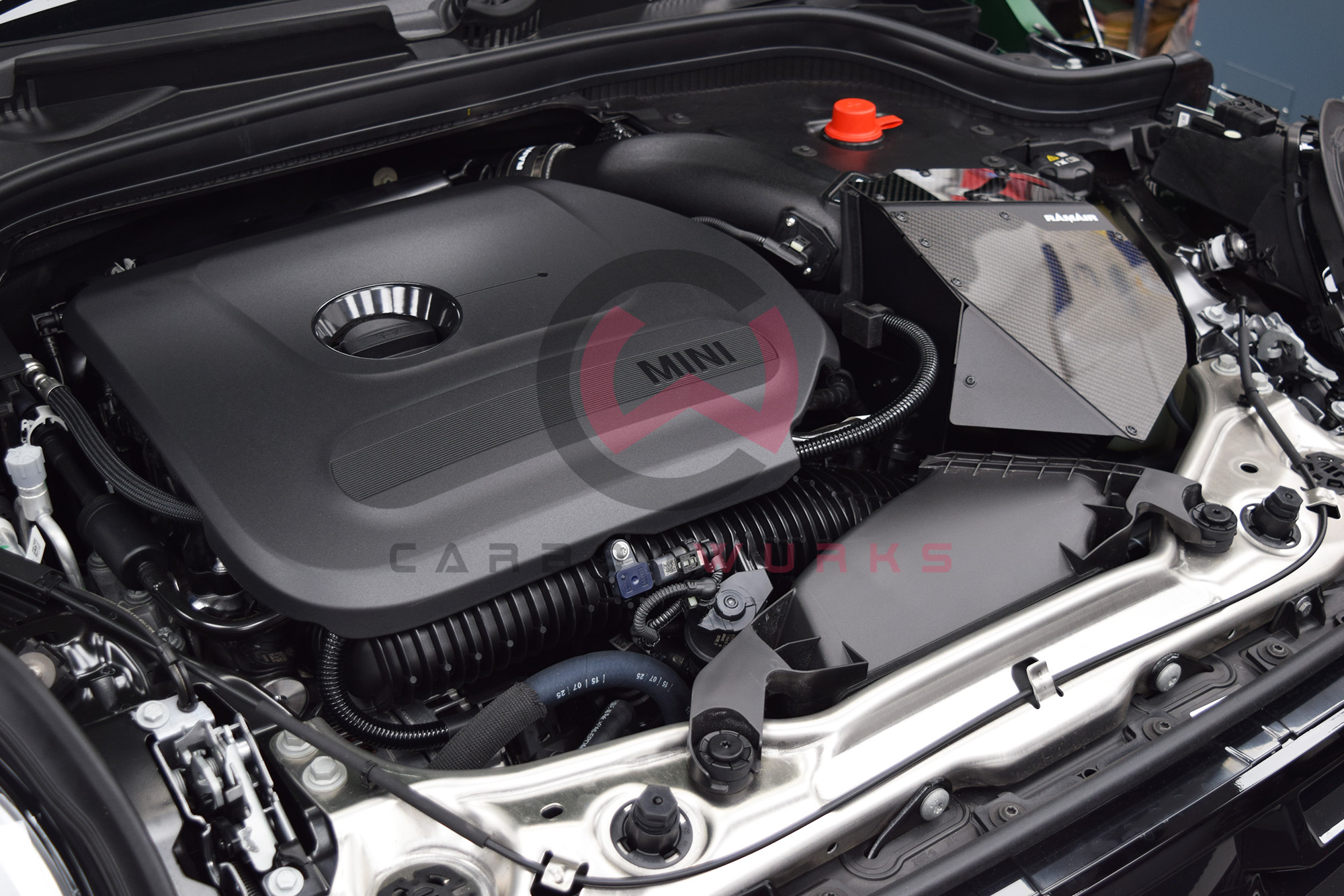 Mini Cooper S JCW F66 RAMair Air Intake Filter Carbonwurks Poole Bournemouth Dorset