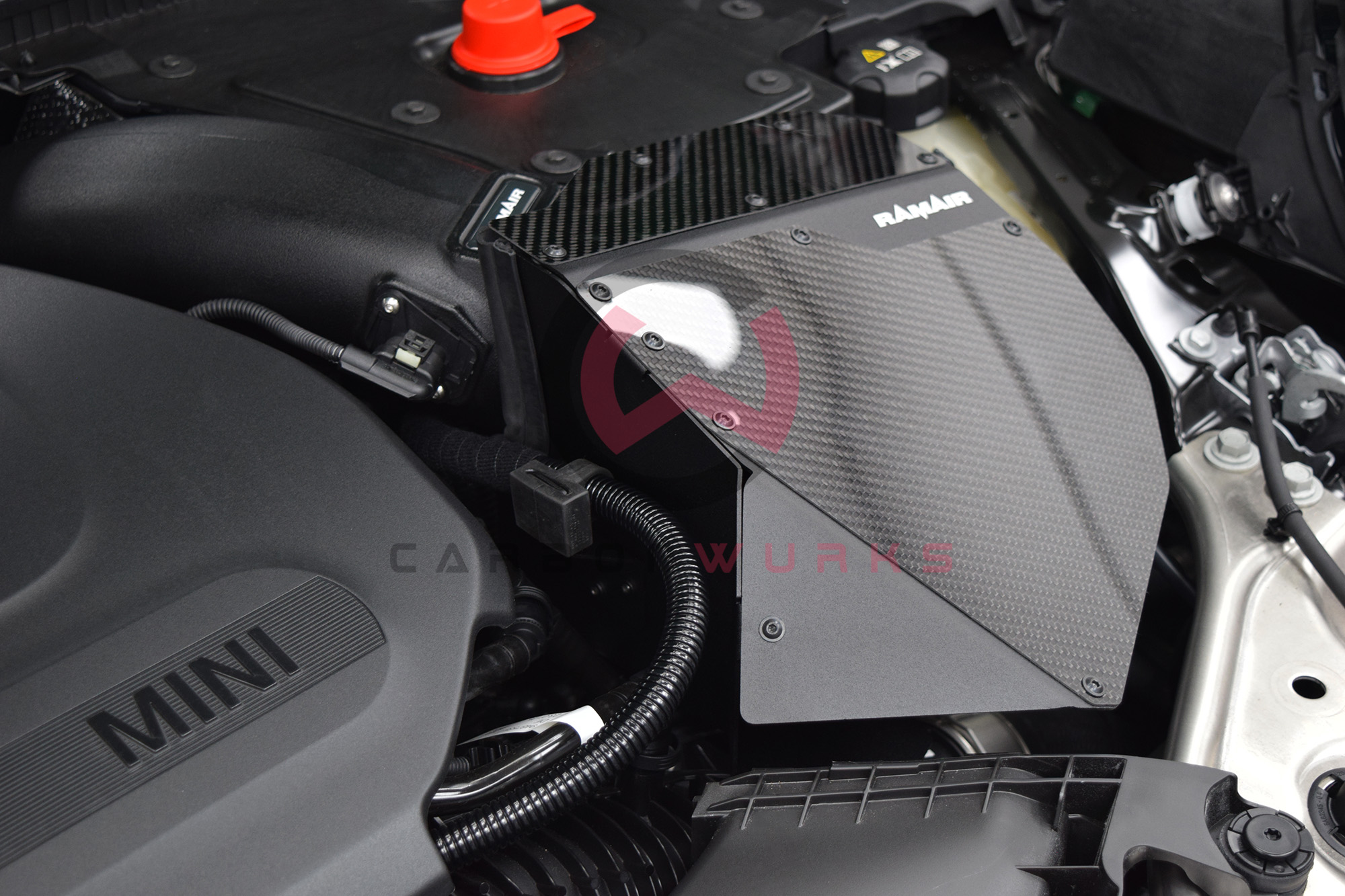 Mini Cooper S JCW F66 RAMair Air Intake Filter Carbonwurks Poole Bournemouth Dorset