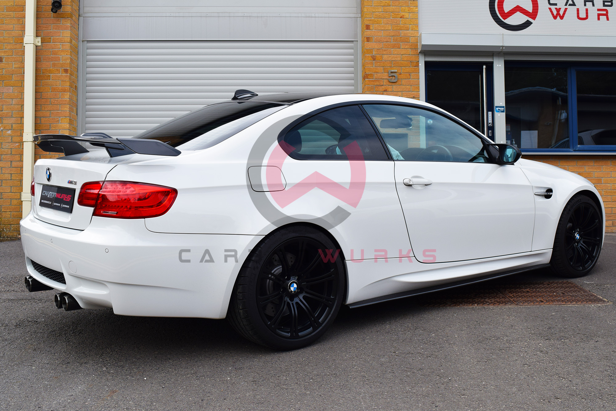 BMW E92 M3 Carbon Fibre Flow Through Rear Spoiler Wing Carbonwurks Poole Bournemouth Dorset