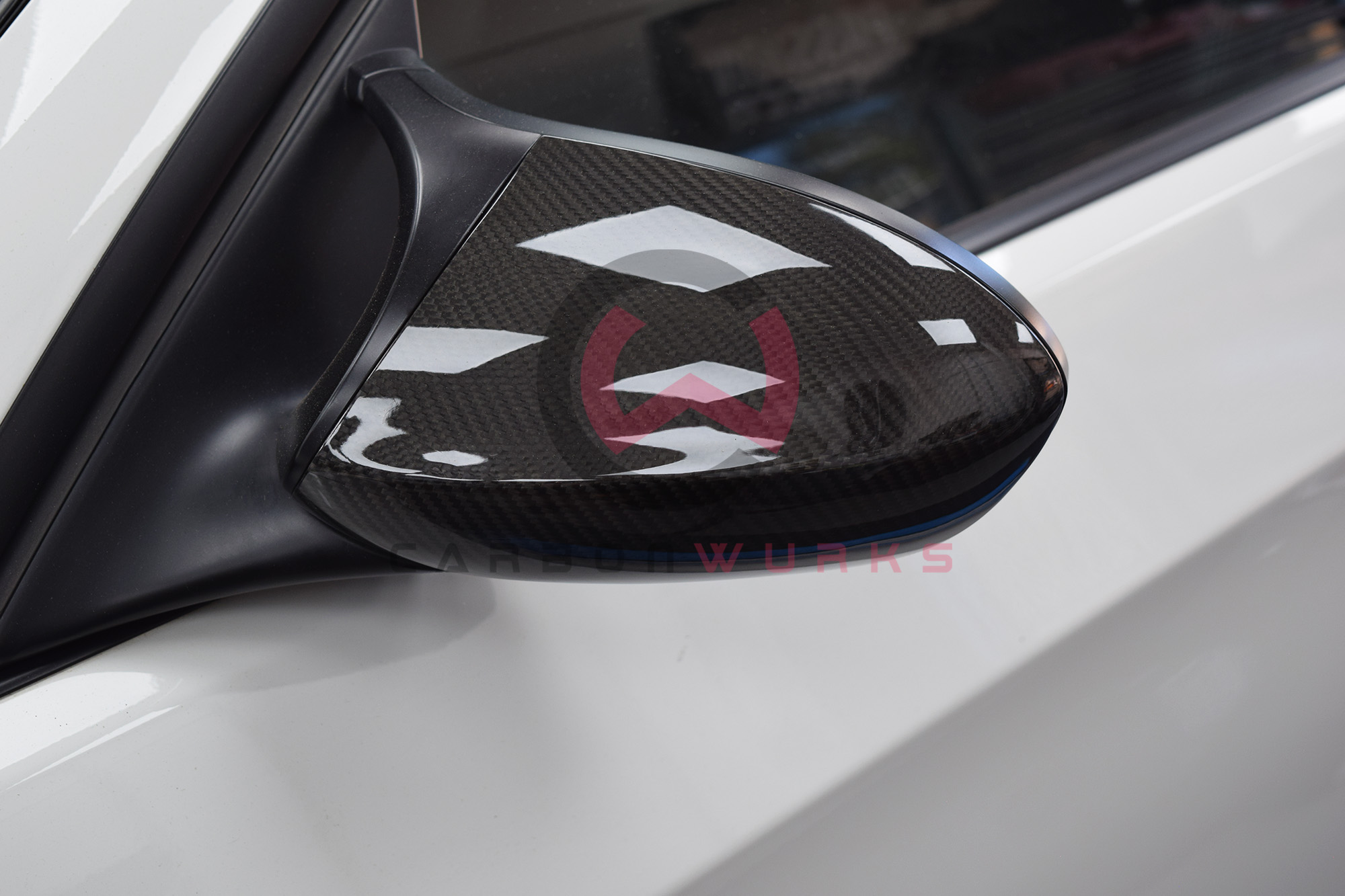 BMW E92 M3 Carbon Fibre Front Door Mirror Covers Carbonwurks Poole Bournemouth Dorset