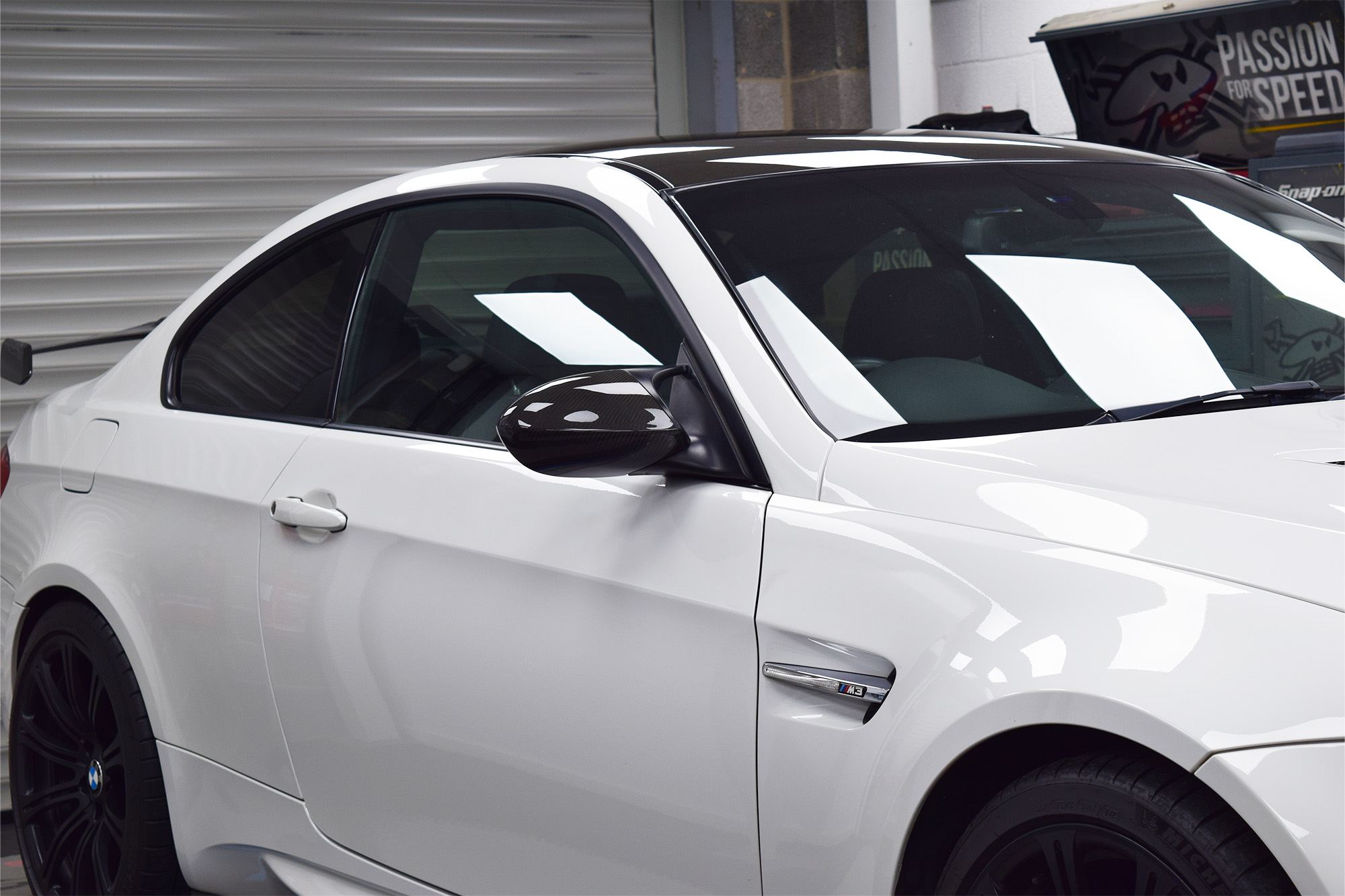 BMW E92 M3 Carbon Fibre Front Door Mirror Covers Carbonwurks Poole Bournemouth Dorset