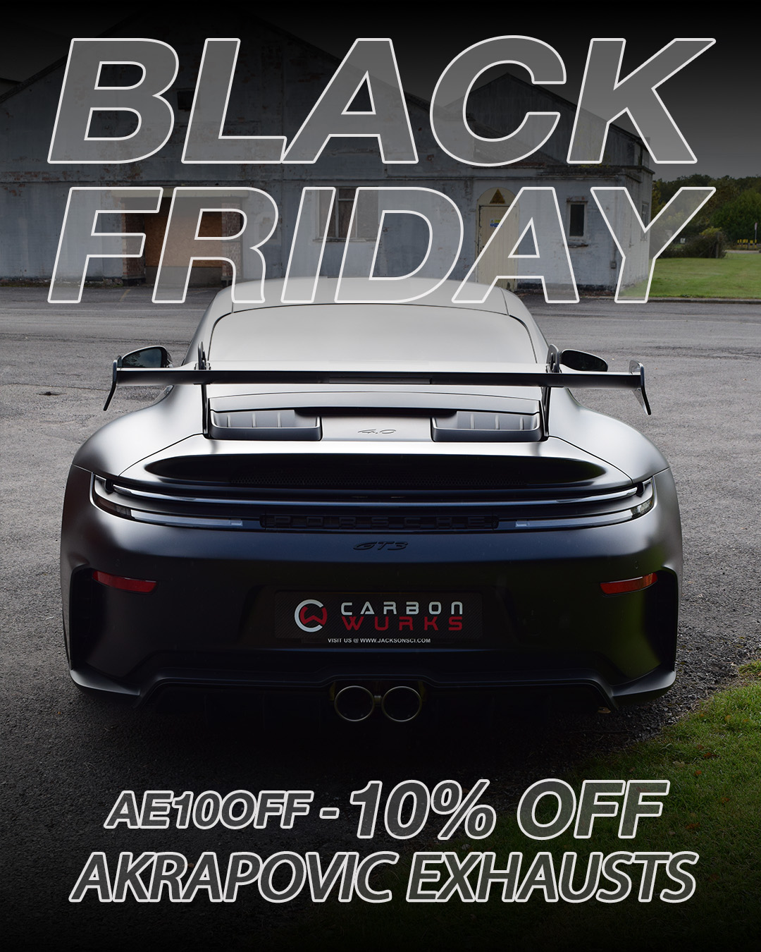 Carbonwurks Akrapovic Exhaust Black Friday 2025 10% Discount