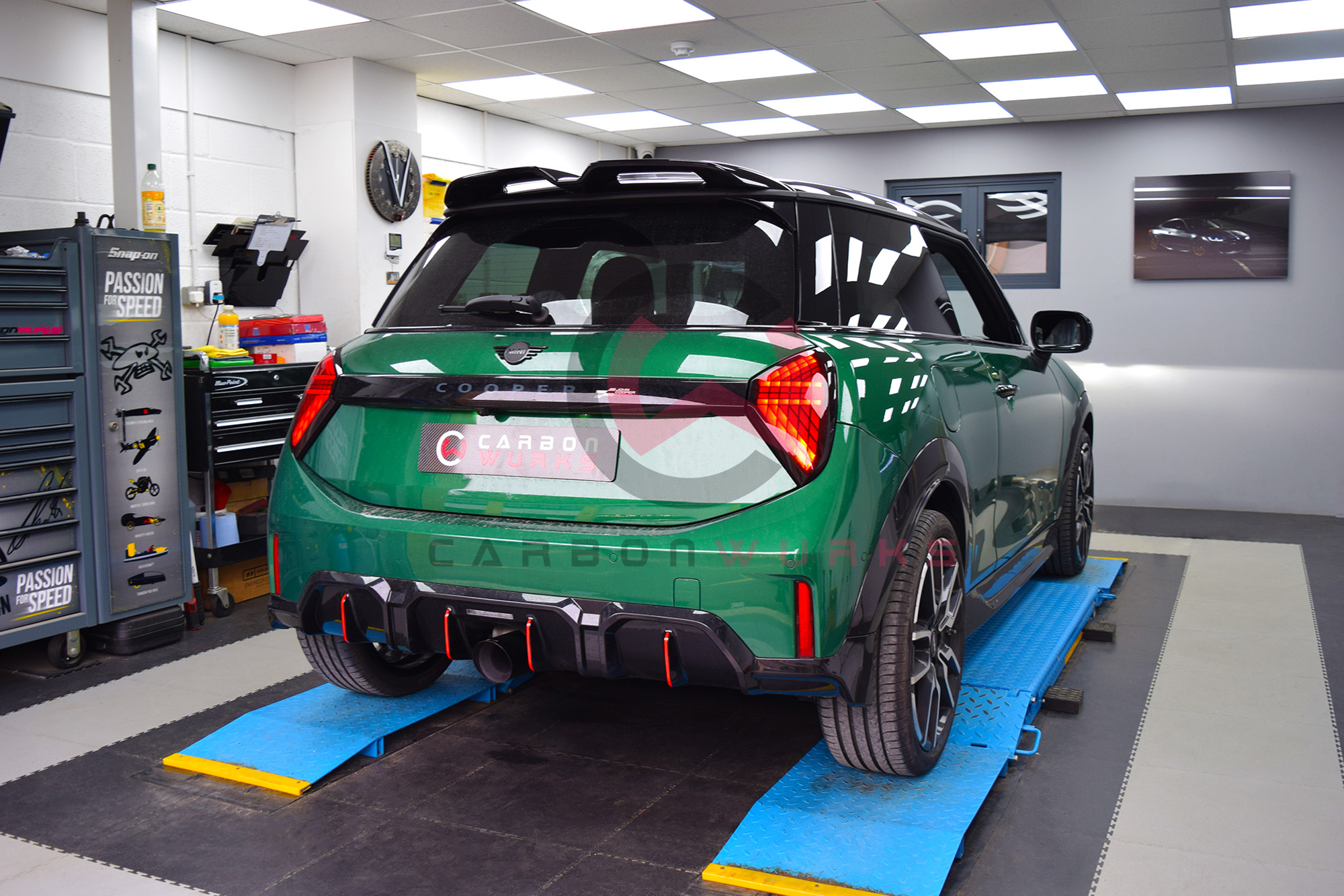 Mini Cooper JCW F66 Remus Exhaust System Carbonwurks Poole Bournemouth Dorset