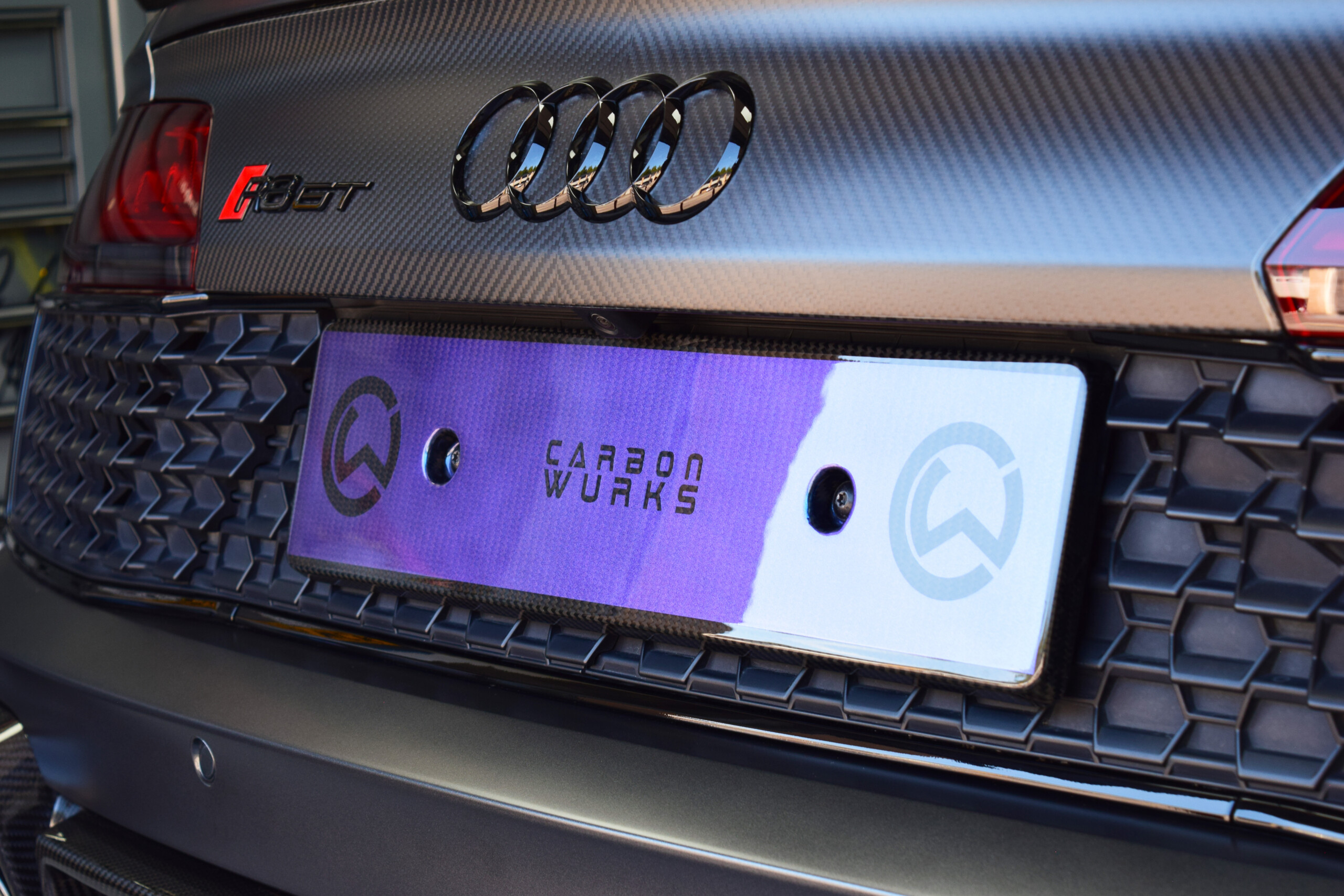 Custom Audi R8 Carbon Fibre Engine Bay