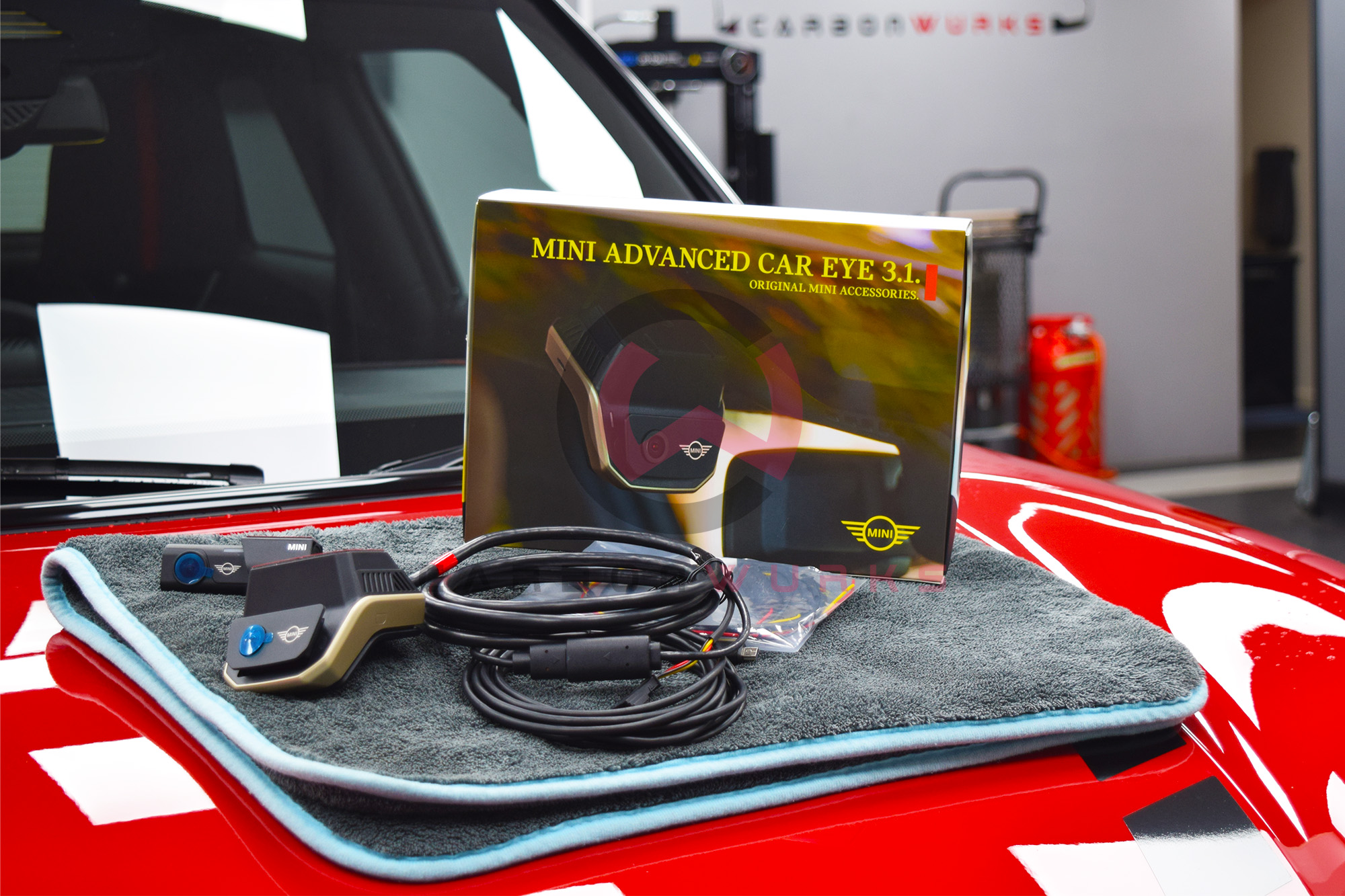Mini Cooper S JCW F6X Advanced Car Eye 3.1 Dashcam Carbonwurks Poole Bournemouth Dorset