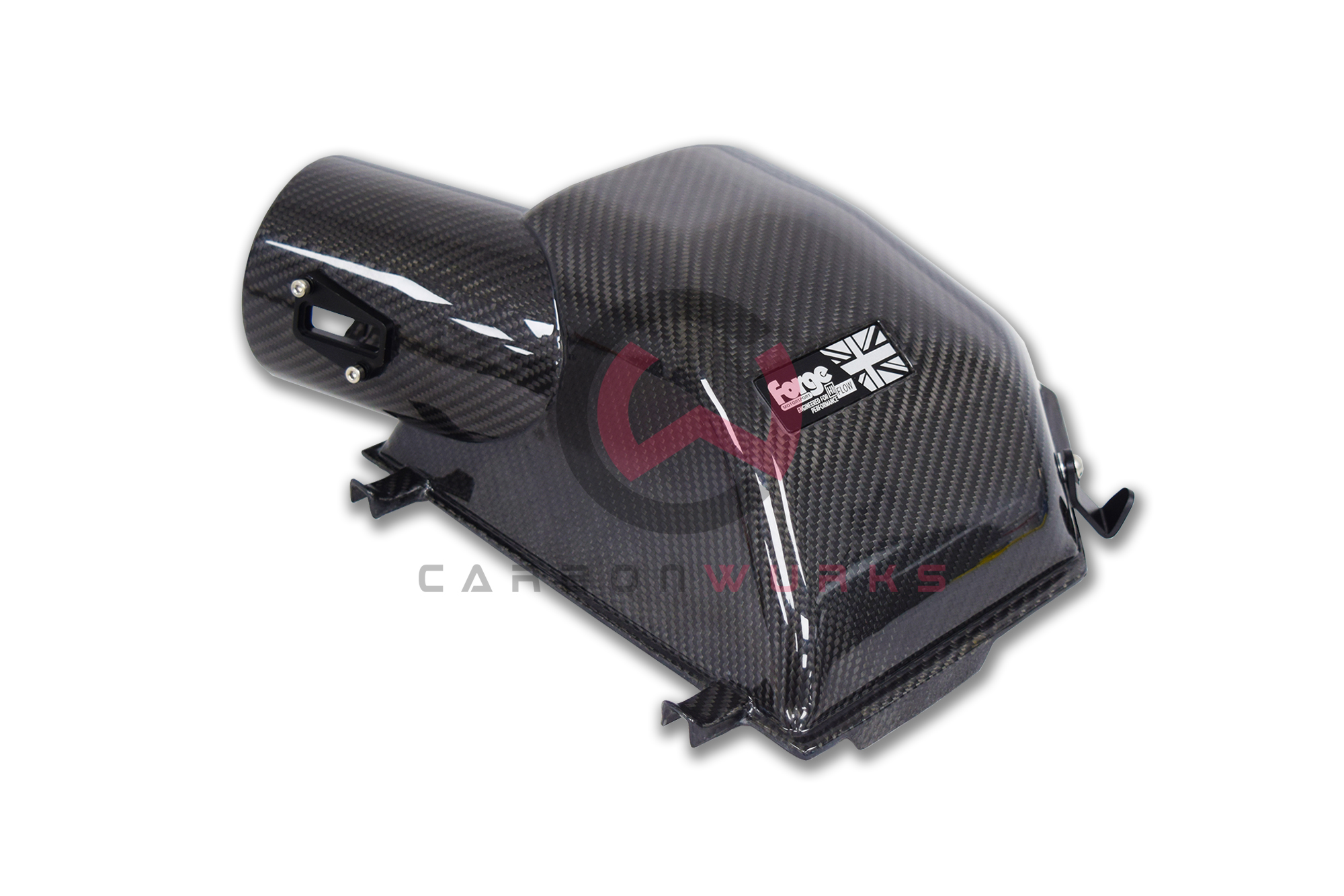 Mini Cooper S JCW F66 Forge Motorsport Carbon Fibre Intake Air Filter Carbonwurks Poole Bournemouth Dorset