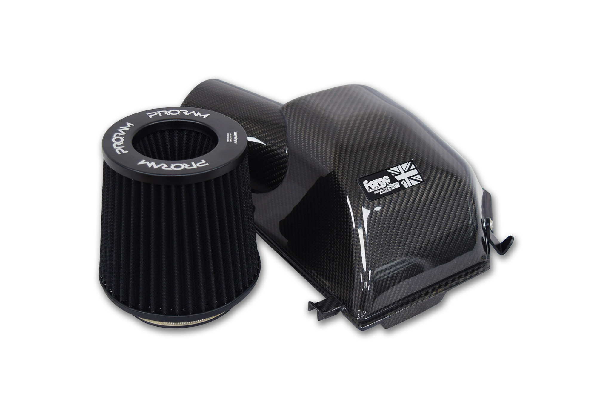 Mini Cooper S JCW F66 Forge Motorsport Carbon Fibre Intake Air Filter Carbonwurks Poole Bournemouth Dorset