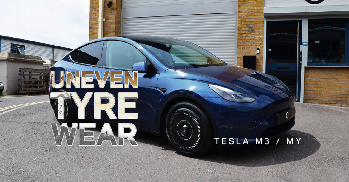 Uneven Tyre Wear on Tesla Model 3 & Model Y – Causes, Symptoms & Fixes