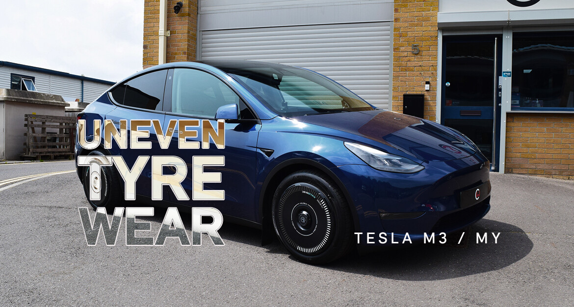Uneven Tyre Wear on Tesla Model 3 & Model Y – Causes, Symptoms & Fixes