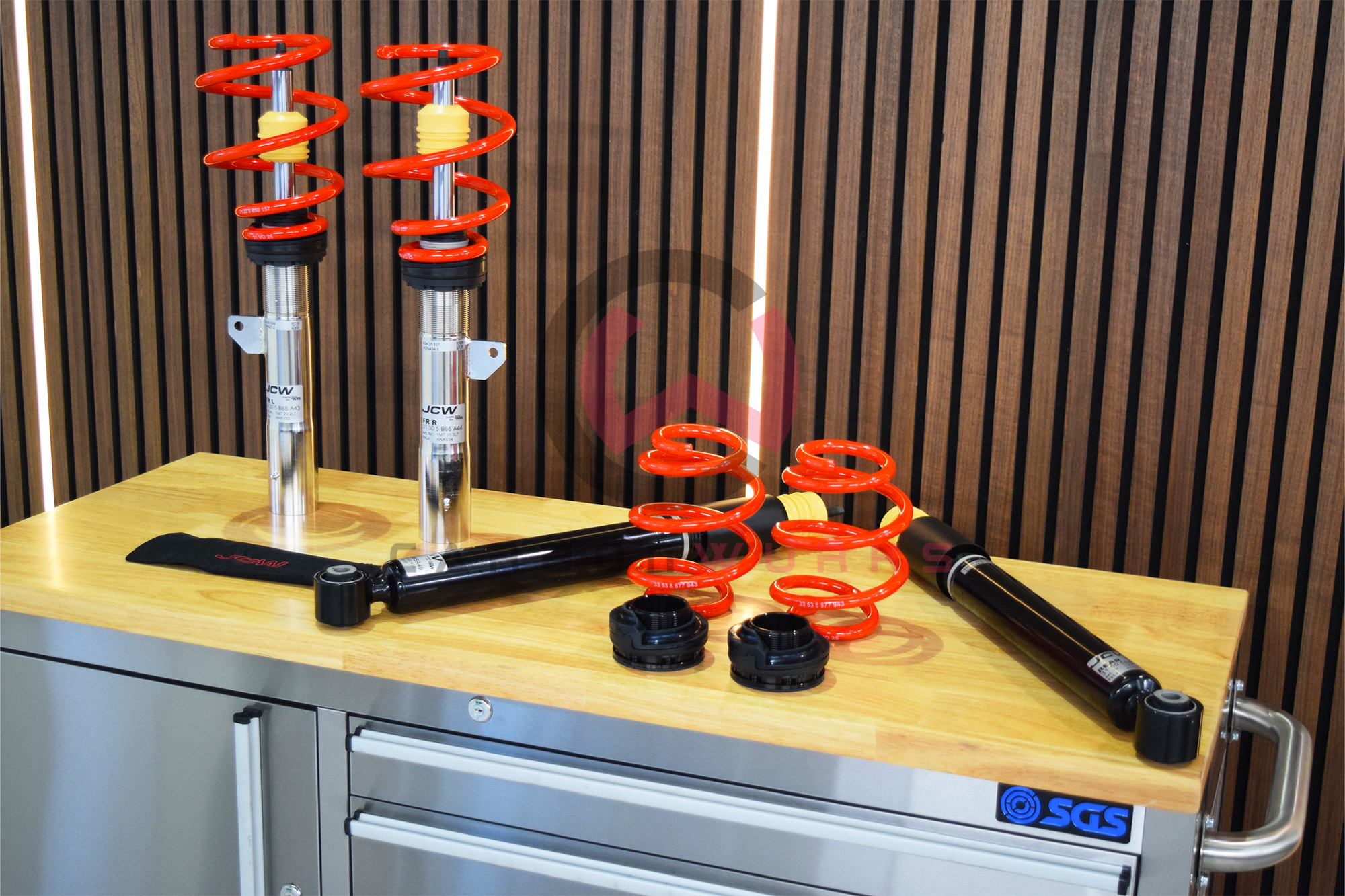 Mini Cooper S JCW F66 JCW Pro Suspension Coilover Upgrade Kit Carbonwurks Poole Bournemouth Dorset