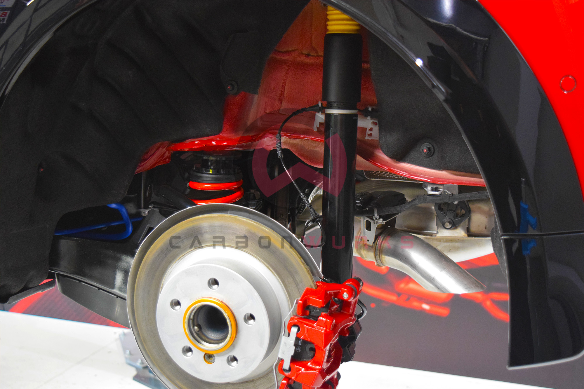 Mini Cooper S JCW F66 JCW Pro Suspension Coilover Upgrade Kit Carbonwurks Poole Bournemouth Dorset