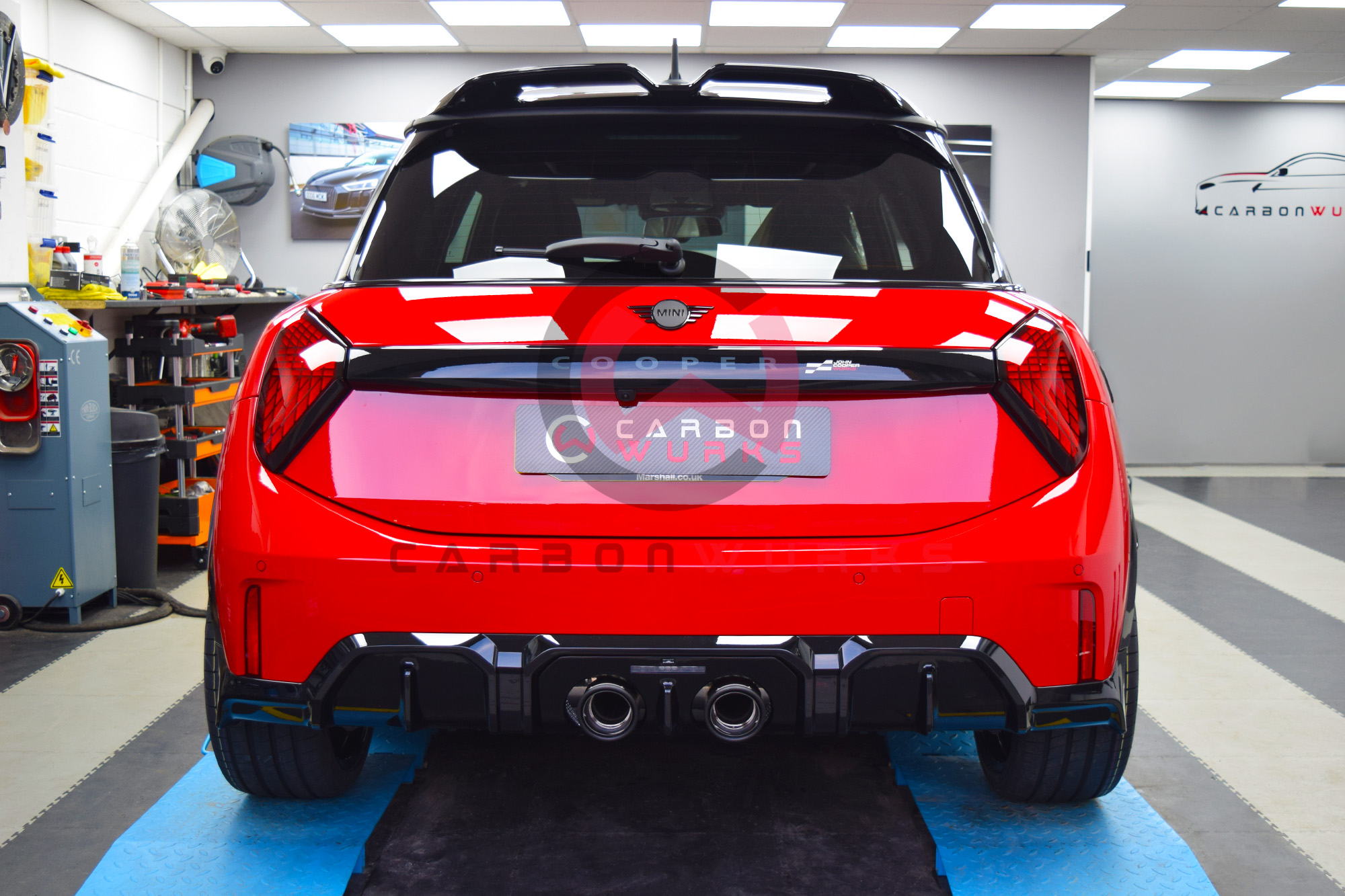 Mini Cooper S JCW F66 AC Schnitzer Exhaust System Carbonwurks Poole Bournemouth Dorset