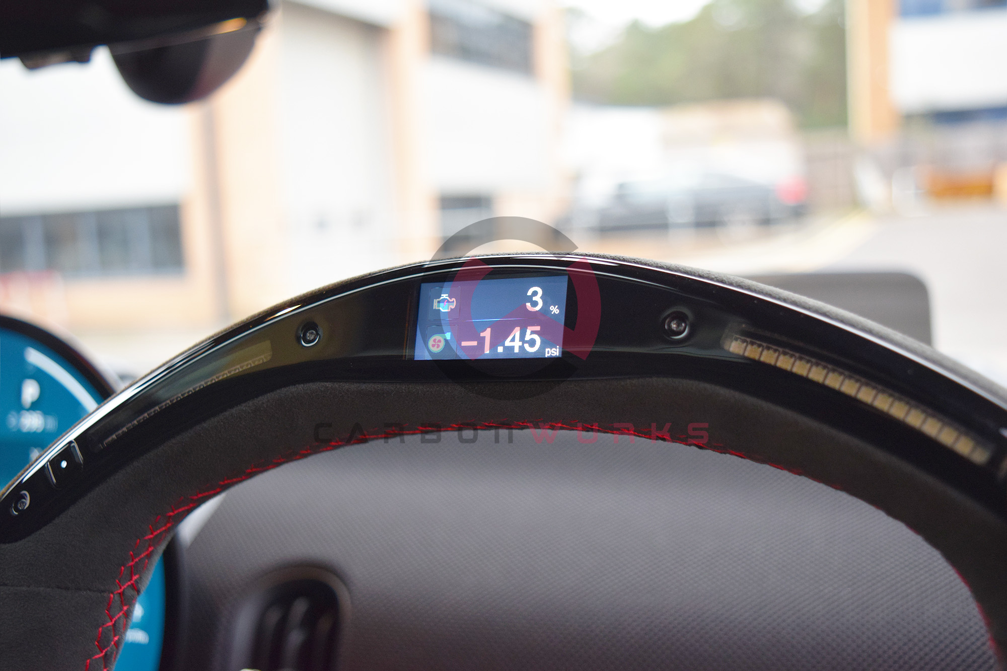 Carbonwurks Mini F66 Cooper JCW Custom LED Carbon Fibre Alcantara Steering Wheel