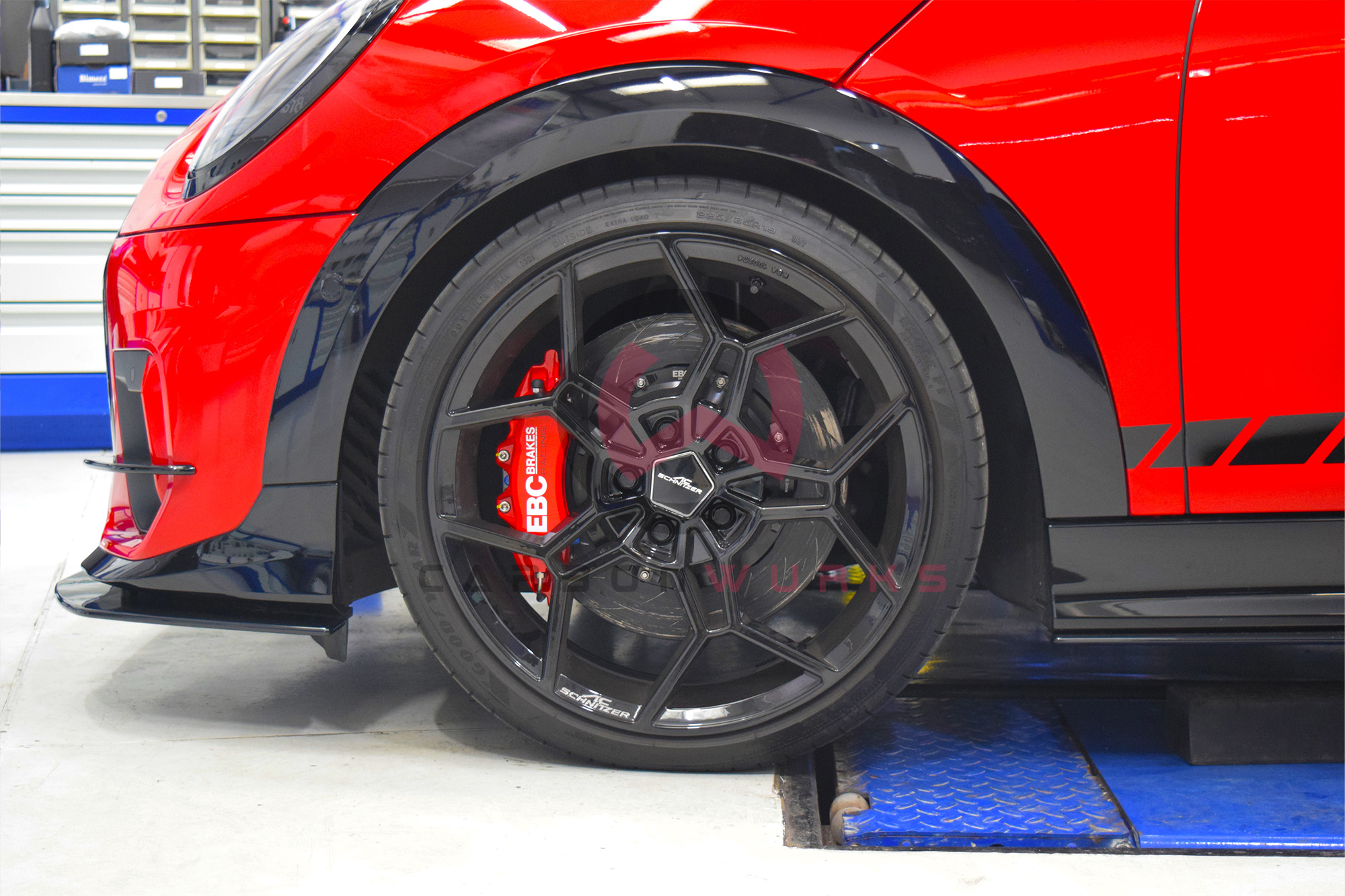 Mini Cooper S JCW F66 F65 EBC Brakes Apollo Big Brake Kit Carbonwurks Poole Bournemouth Dorset