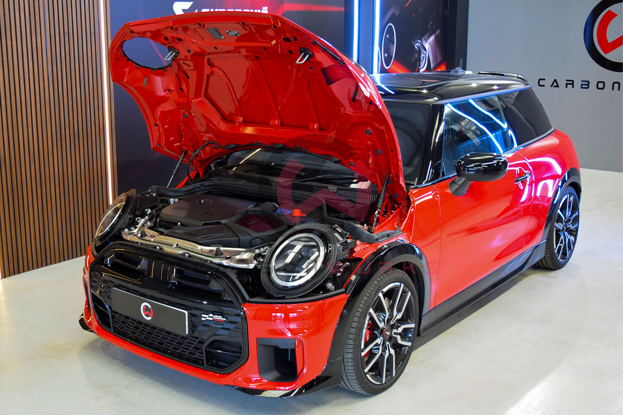 Mini Cooper S JCW F65 F66 F67 MST Performance MIU03 Air Intake Filter Carbonwurks Poole Bournemouth Dorset