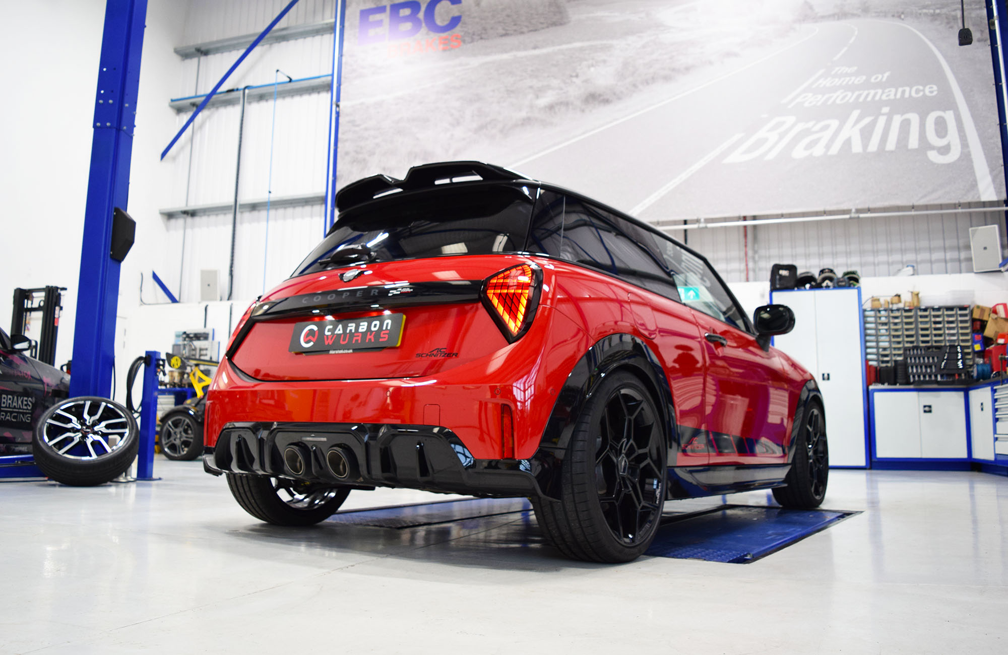 Mini Cooper S JCW F66 F65 EBC Brakes Apollo Big Brake Kit Carbonwurks Poole Bournemouth Dorset