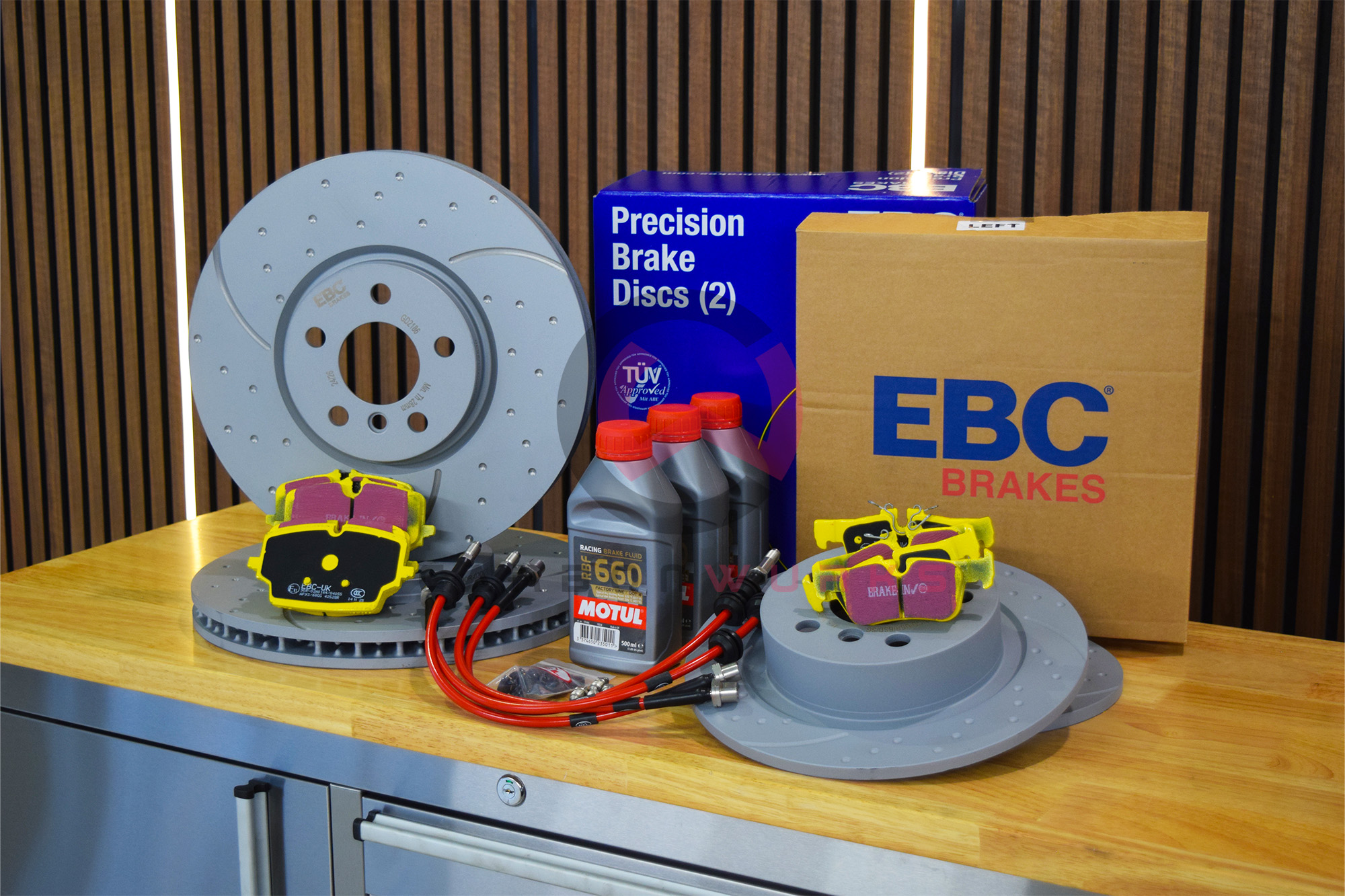Mini Cooper S JCW F66 EBC Complete Front & Rear Performance Brake Kit Upgrade Carbonwurks Poole Bournemouth Dorset