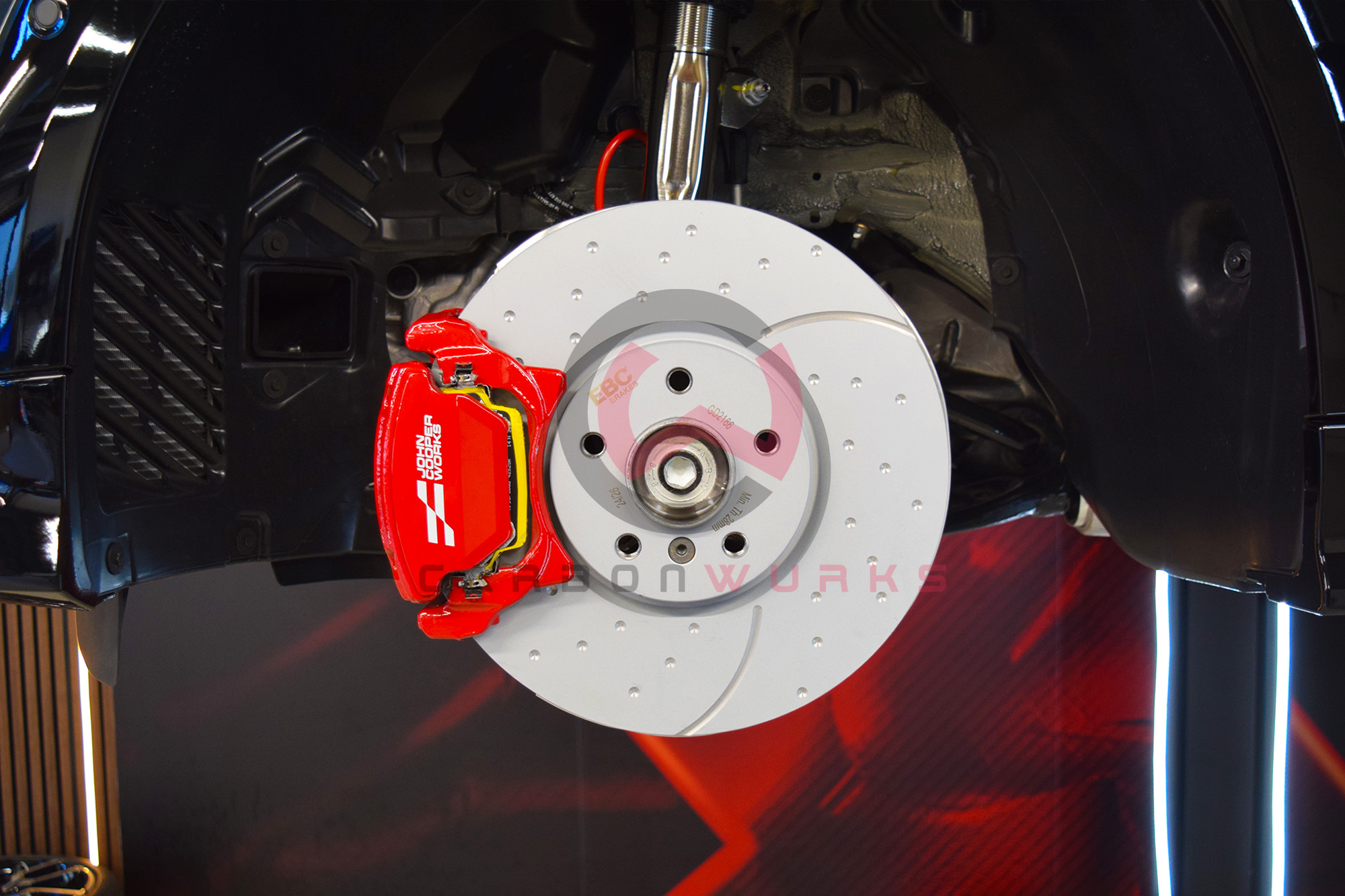 Mini Cooper S JCW F66 EBC Complete Front & Rear Performance Brake Kit Upgrade Carbonwurks Poole Bournemouth Dorset
