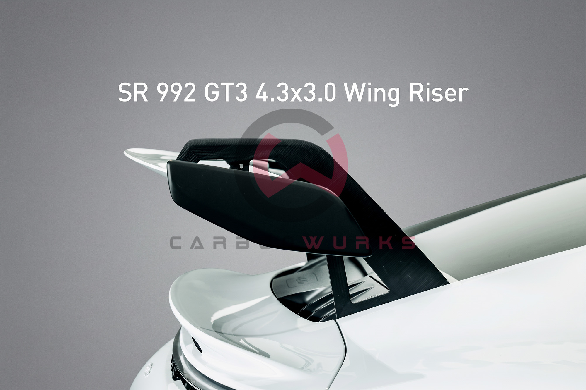 Porsche GT3 992 Silver Rocket Rear Wing Riser Kit Carbonwurks Poole Bournemouth Dorset
