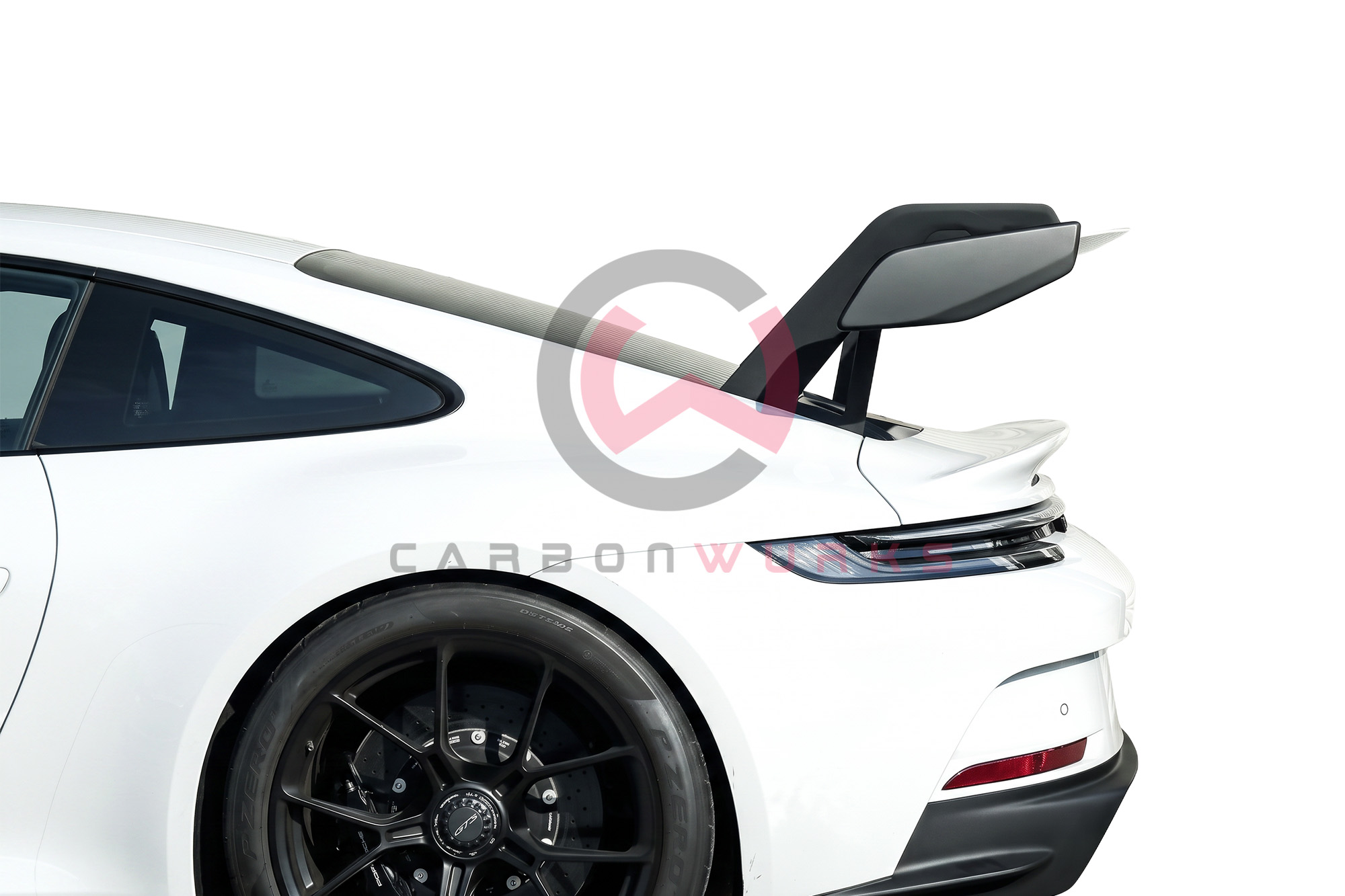 Porsche GT3 992 Silver Rocket Rear Wing Riser Kit Carbonwurks Poole Bournemouth Dorset