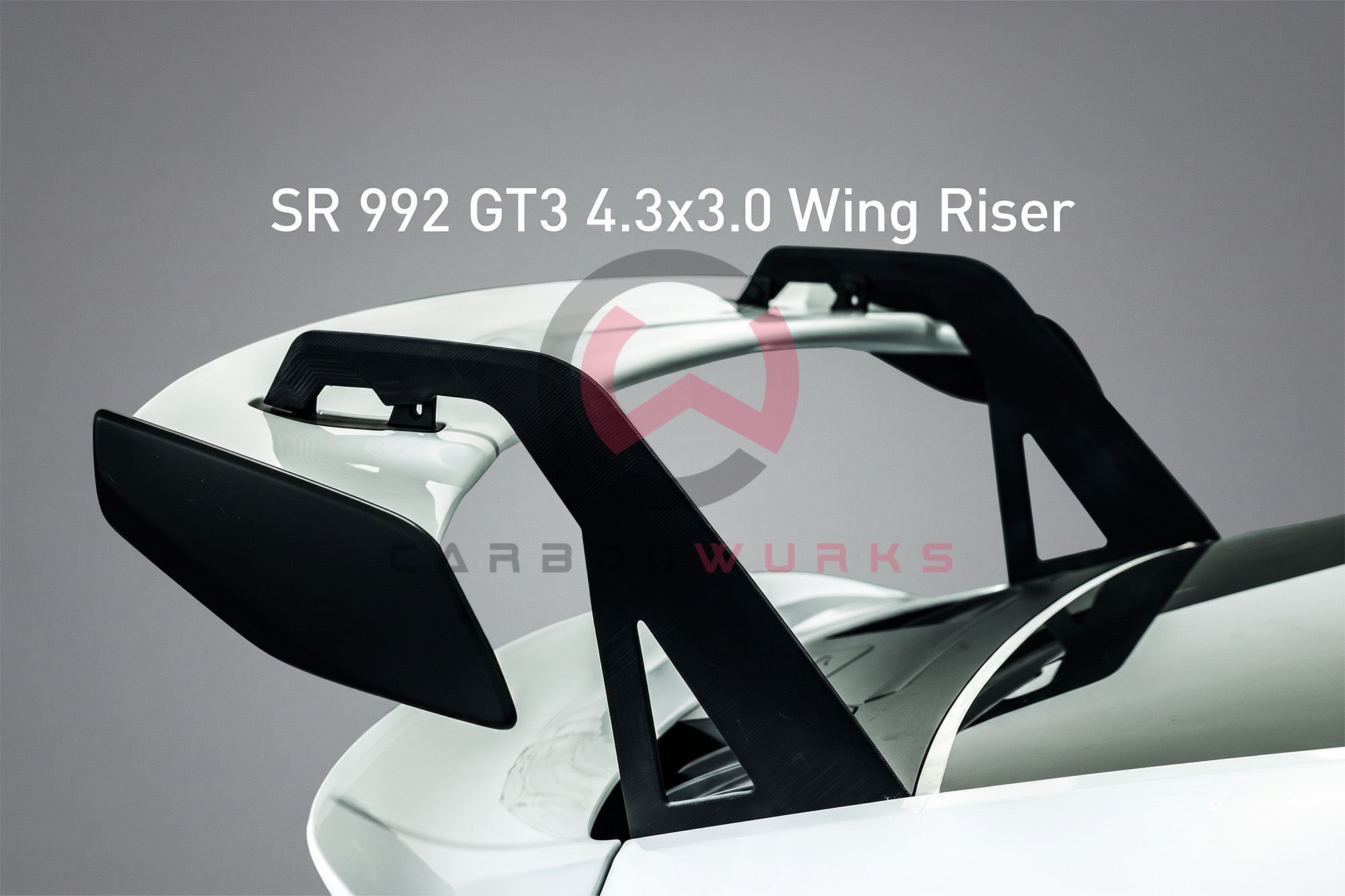 Porsche GT3 992 Silver Rocket Rear Wing Riser Kit Carbonwurks Poole Bournemouth Dorset