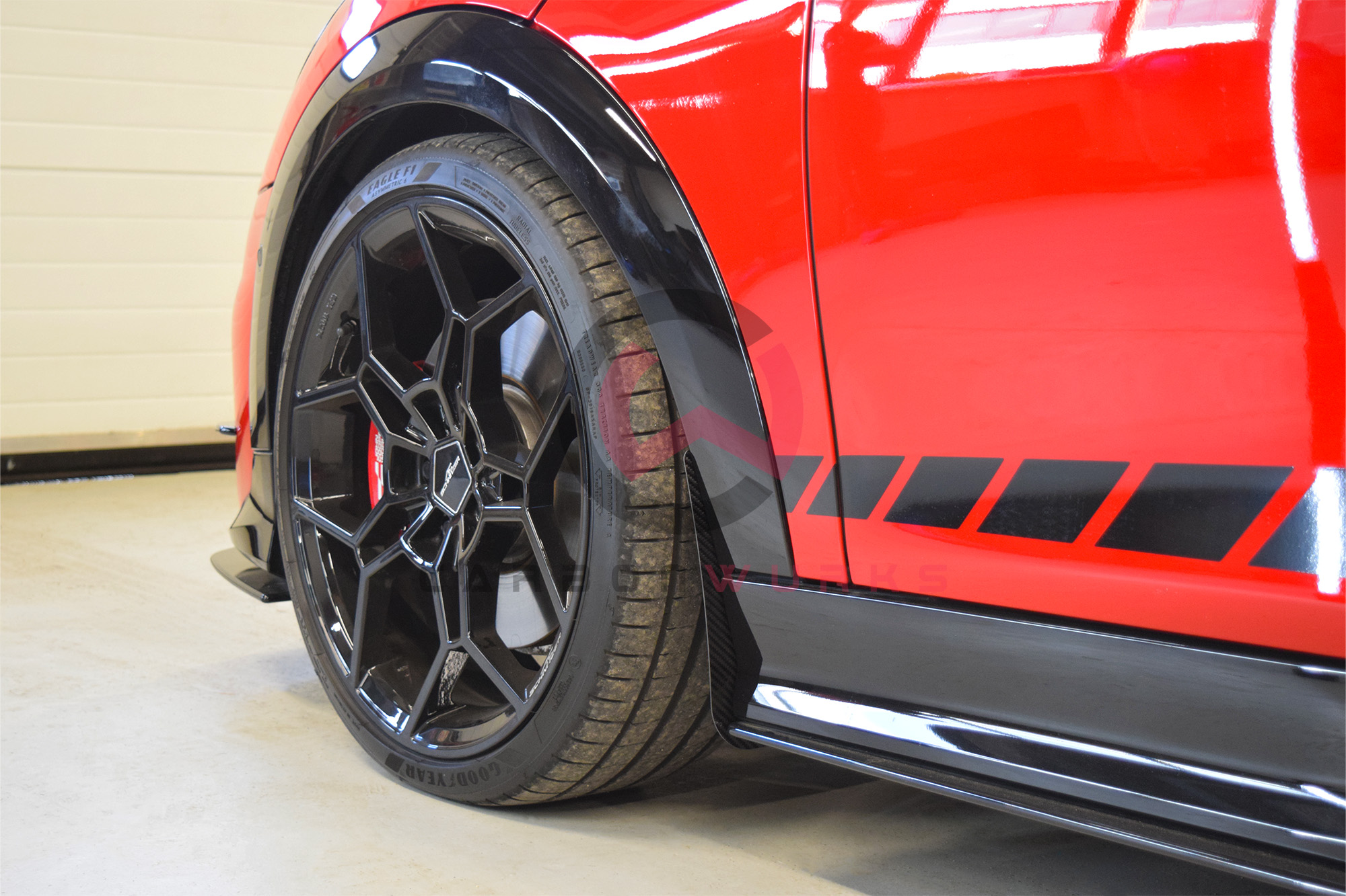 Mini Cooper S JCW F65 F66 F67 Carbon Fibre Arch Guard Trim Carbonwurks Poole Bournemouth Dorset