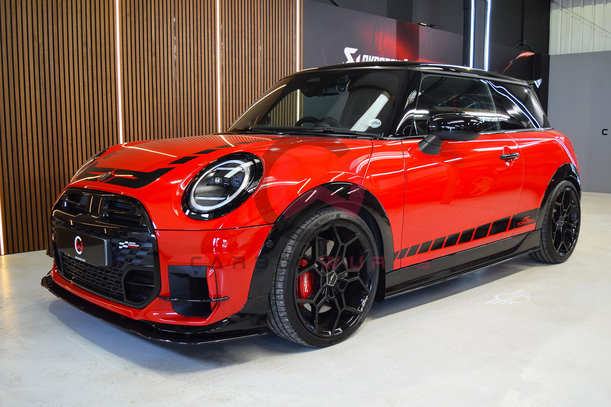 Mini Cooper S JCW F65 F66 F67 Carbon Fibre Arch Guard Trim Carbonwurks Poole Bournemouth Dorset