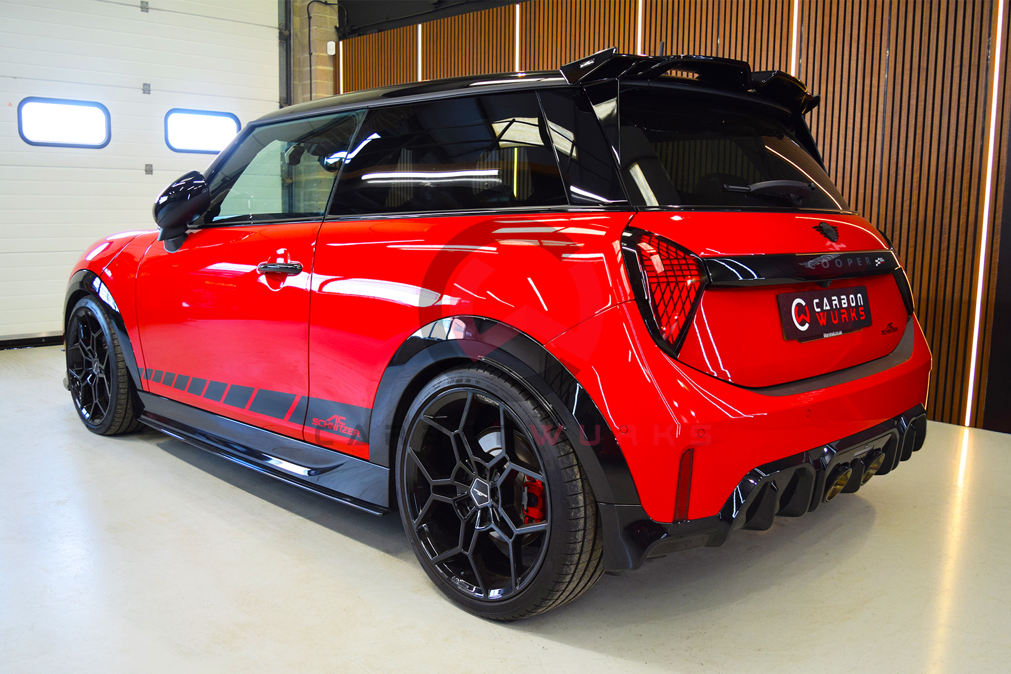 Mini Cooper S JCW F65 F66 F67 Carbon Fibre Arch Guard Trim Carbonwurks Poole Bournemouth Dorset
